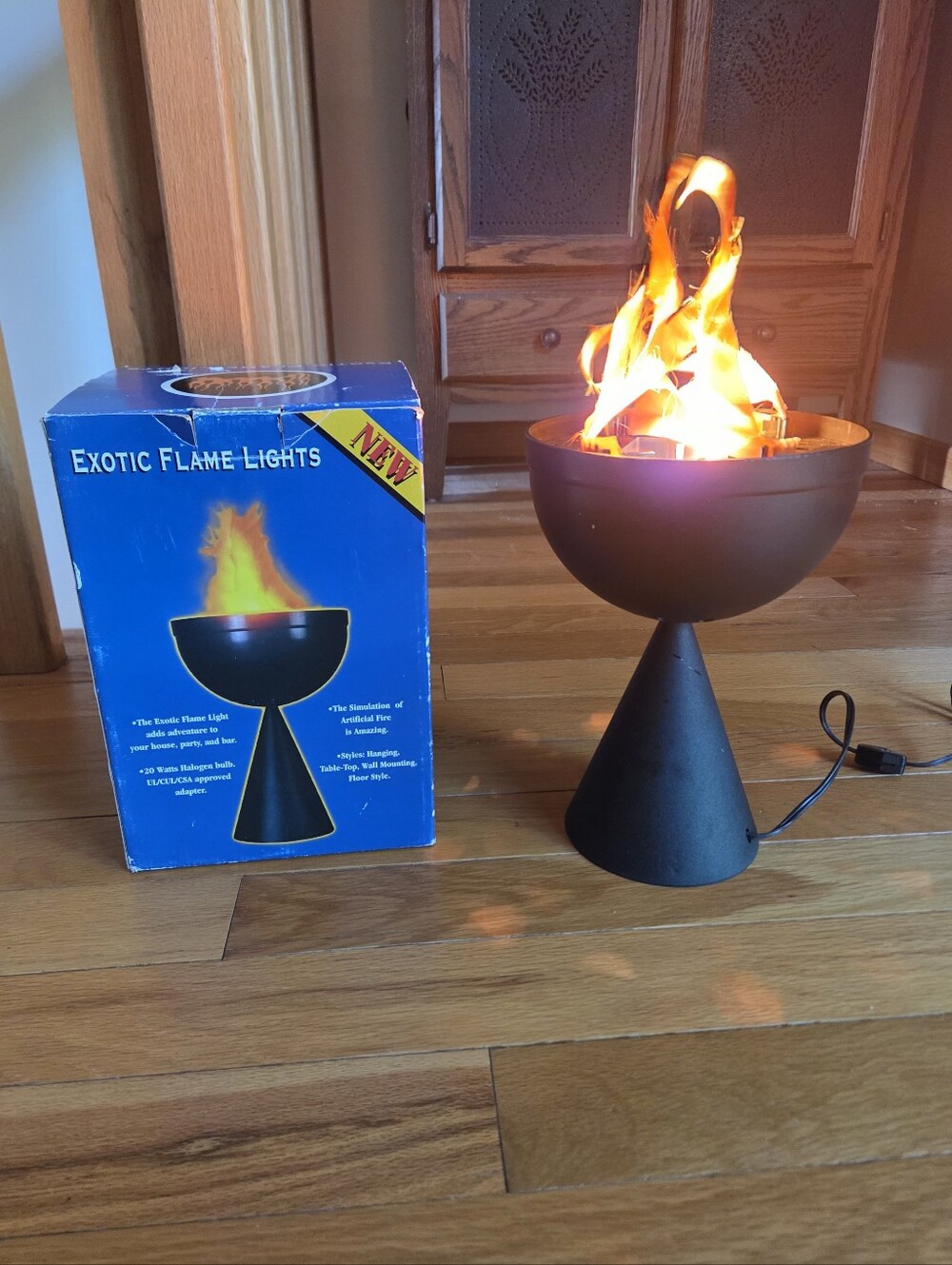 Vintage Halloween Flame Light